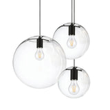 Orb Galerieleuchte 3- oder 5-flammig Modular Baldachin  s.luce 3-flammig Schwarz/Klar 