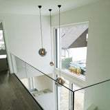 Orb glass ball gallery light 5m suspension