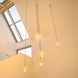 Orb glass ball gallery light 5m suspension