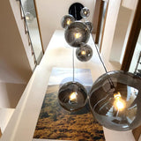 s.luce Orb XL 8-ljus gallerilampa med modulär baldakin