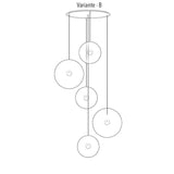 s.luce Toldo modular Progress gallery light 3 o 5 luces