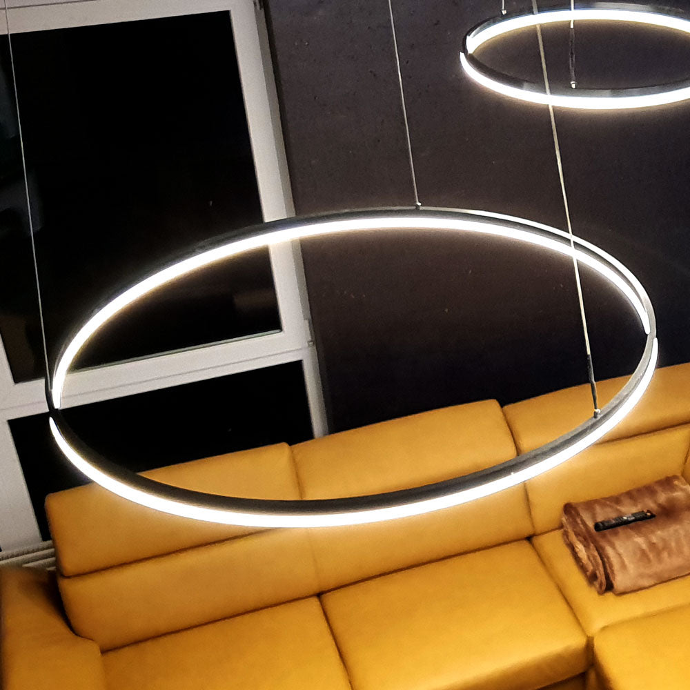 LED ring hanging light Ø 120cm