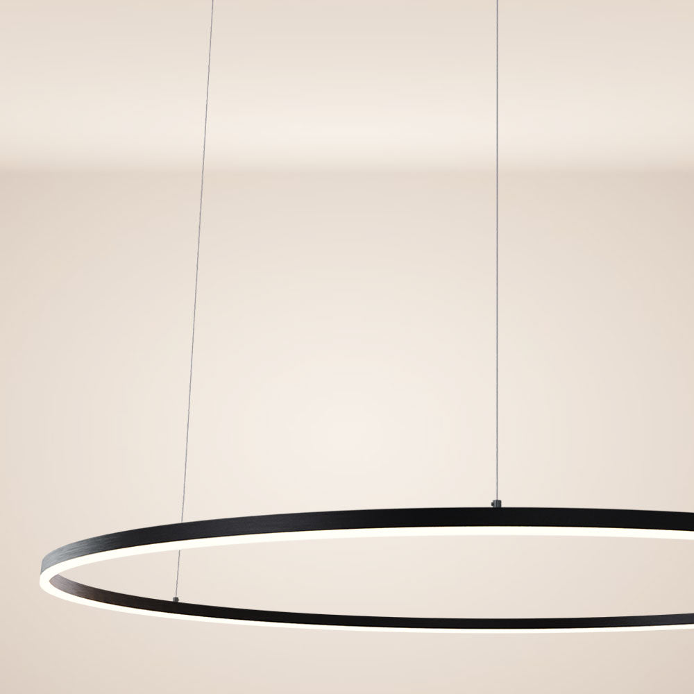 s.luce Candeeiro suspenso de anel LED Ø 150cm