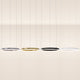 s.luce LED Ring Pendelleuchte in vier Farben: Silber, Gold, Schwarz und Weiß, Ø 40cm, modern und minimalistisch.