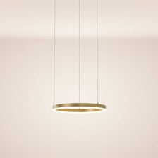 s.luce LED Lámpara colgante Ring Ø 40 cm en diseño minimalista con iluminación indirecta.