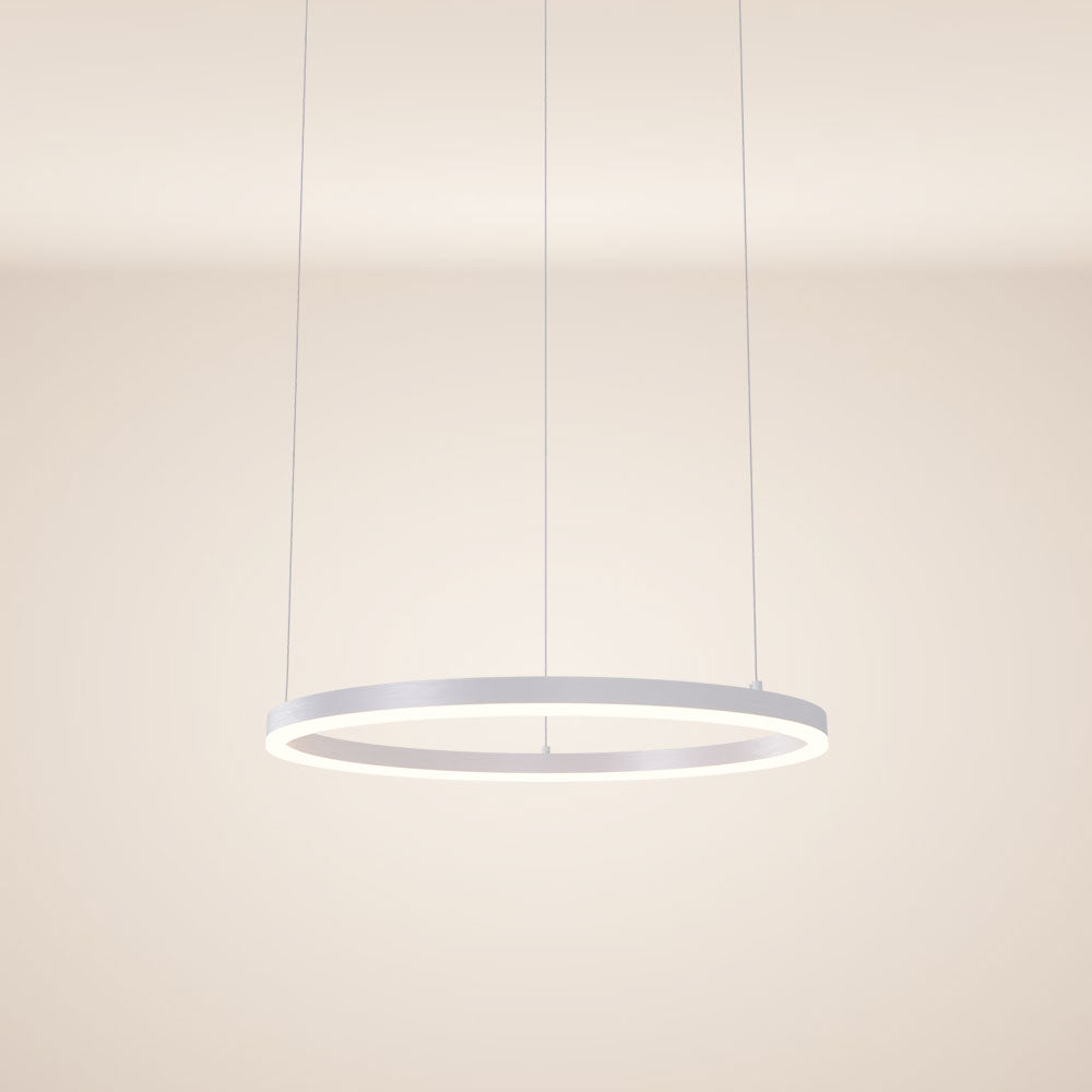 s.luce Lampada a sospensione ad anello LED Ø 60 cm