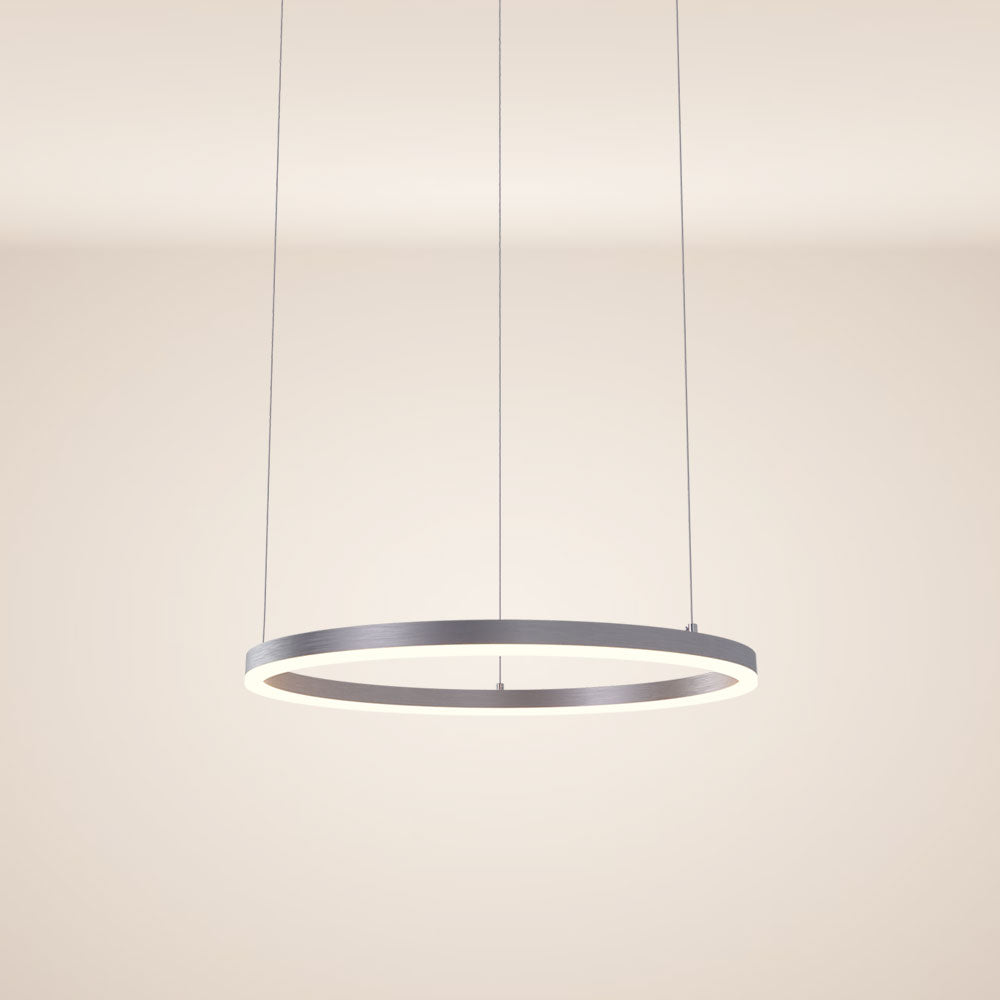 s.luce LED-pendellampa med ring Ø 60 cm