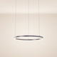 s.luce Ring Hängeleuchte Ø 60cm, modernes minimalistisches Design mit LED-Beleuchtung und 500cm Abhängung.