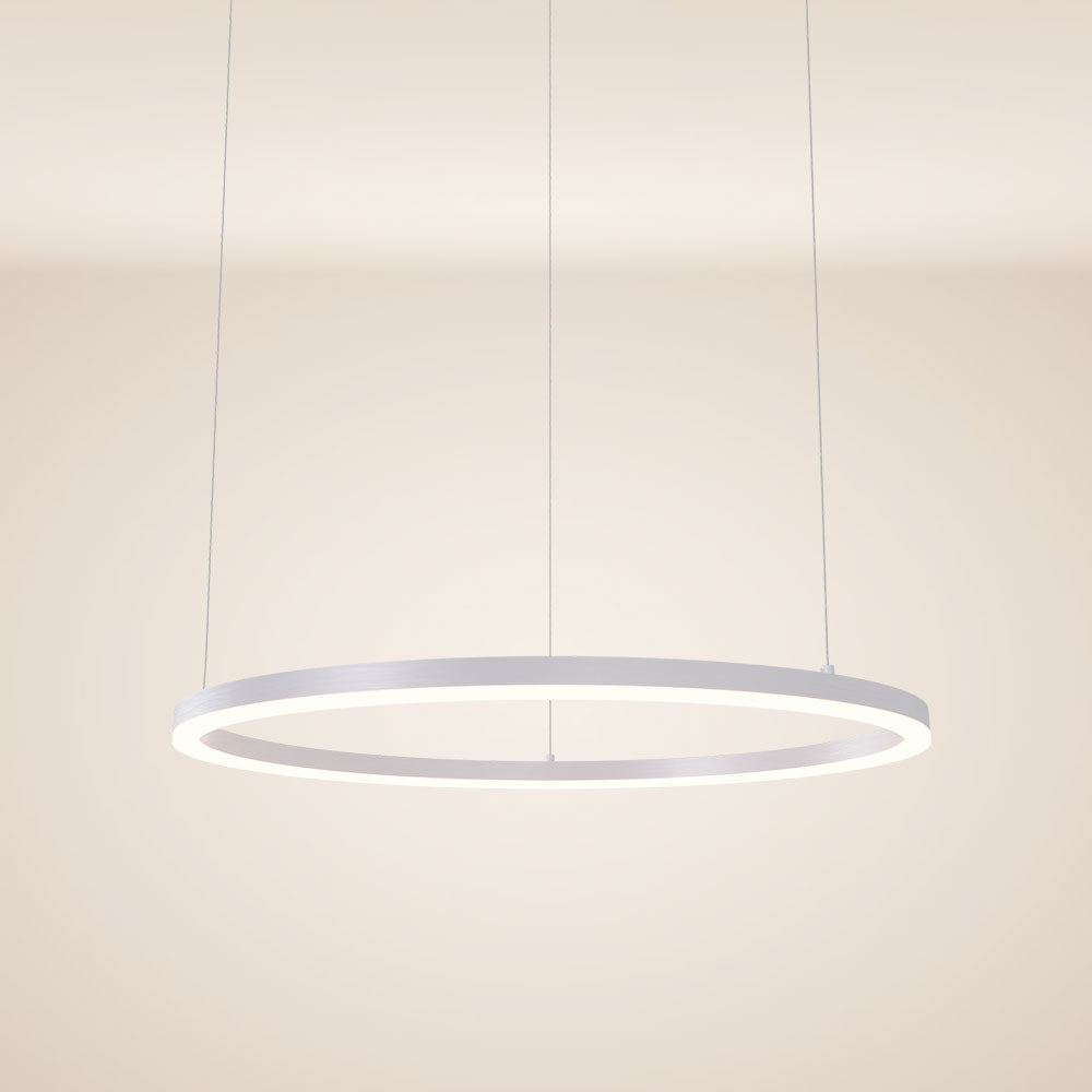 s.luce Lampada a sospensione ad anello LED Ø 80 cm