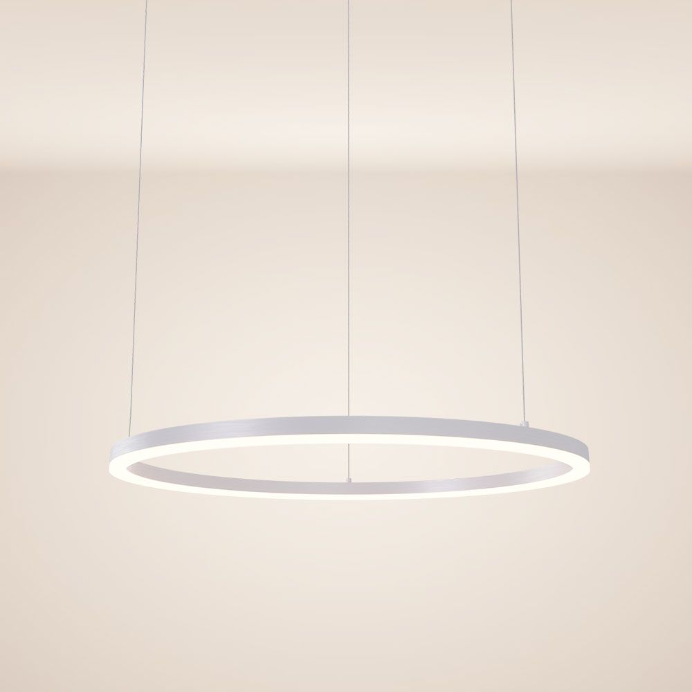 s.luce Lampada a sospensione ad anello LED Ø 80 cm