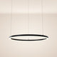 s.luce Ring Hängeleuchte in Schwarz mit 80 cm Durchmesser und elegantem, minimalistischen Design.