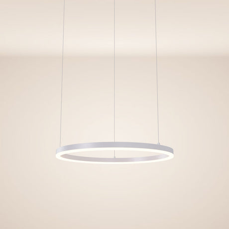 s.luce Ring Hängeleuchte Direkt  s.luce 500cm Weiß 60cm