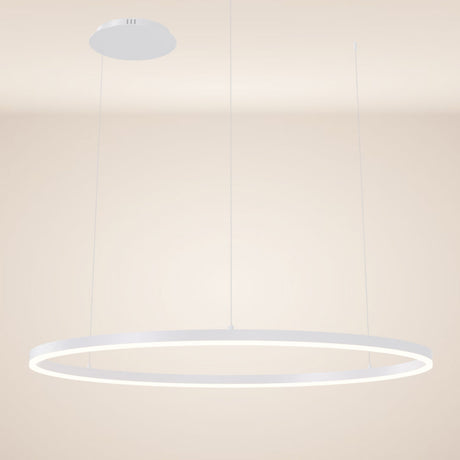 s.luce Ring Hängeleuchte Direkt  s.luce 250cm Weiß 100cm