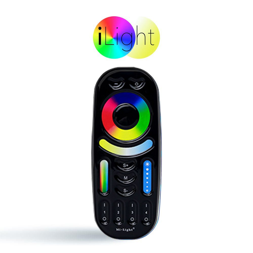 Lamppujen kaukosäädin ja nauhan RGB + CCT Musta