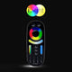 iLight Fernbedienung für RGB & CCT Leuchtmittel in elegantem Schwarz, vielseitige Funktionssteuerung.