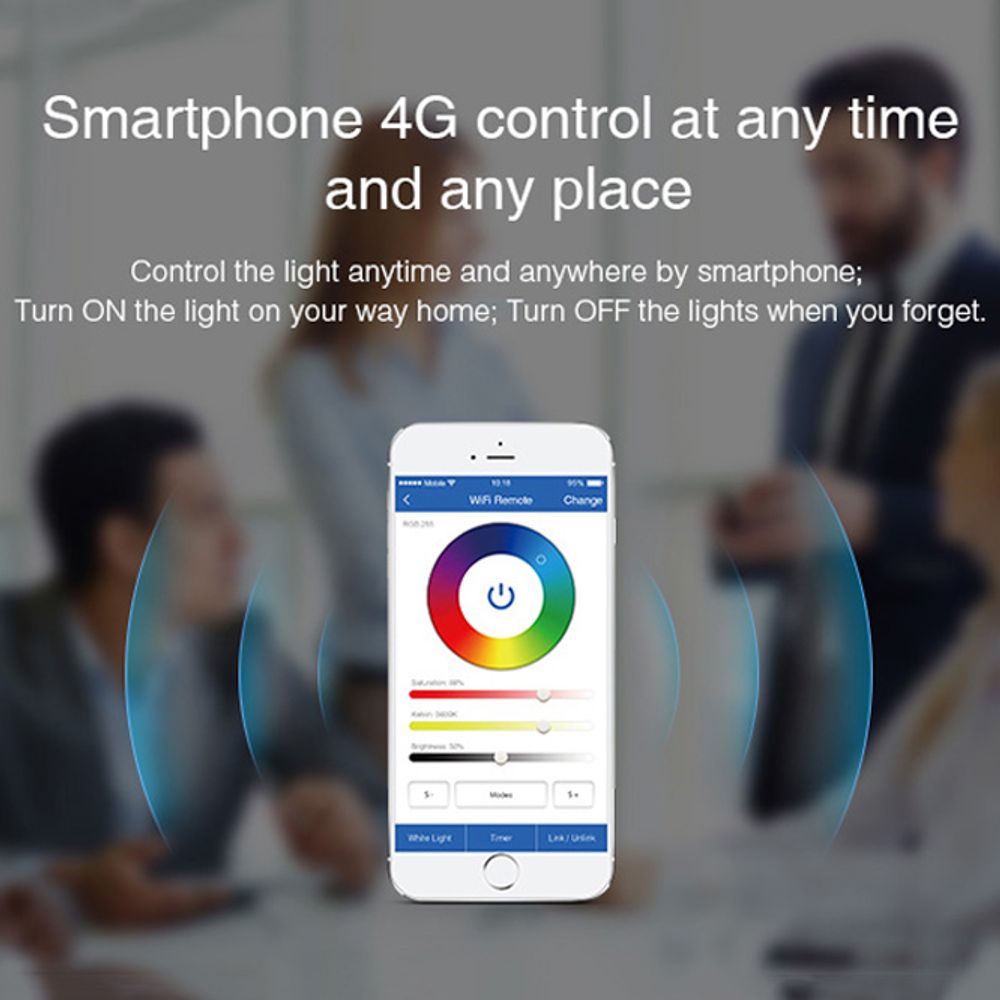 LED WiFi-Box Alexa Kompatibel med en smartphone & surfplatta