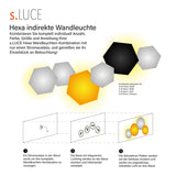 s.luce Hive indirecte LED wandlamp