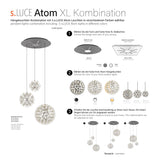 Atom XL Compilamento della luce sospesa Modulare