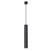 s.luce Moderne Hängelampe Crutch Zylinderform in Schwarz, minimalistische höhenverstellbare Pendelleuchte mit modernem Design