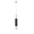 s.luce Hängelampe Crutch in modernem Design, schwarz-weiße Pendelleuchte für stilvolle Akzente.