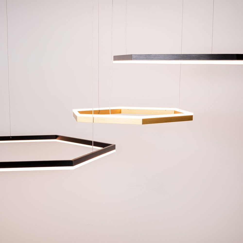 Hexa Ø 100cm LED pendant light direct or indirect