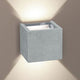 Ixa LED-Wandleuchte in quadratischer Form mit grauer Oberfläche und modernem Design.