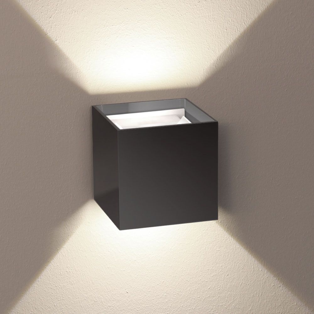 s.luce Ixa LED lampada da parete ad angolo regolabile per interni ed esterni IP44