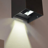 s.luce Ixa LED lampada da parete ad angolo regolabile per interni ed esterni IP44
