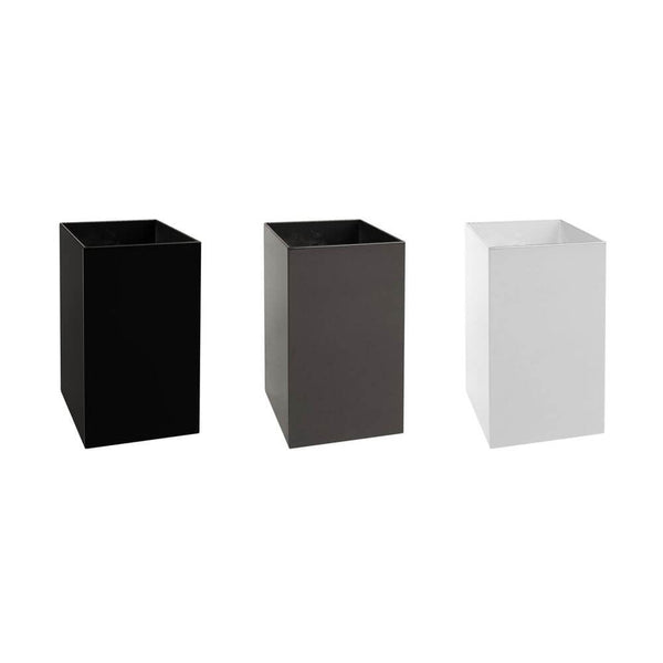 s.luce Ixa XL rectangular cover for Ixa base in black, gray, and white.
