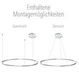 Ring 60 LED hanging light Direct 5m