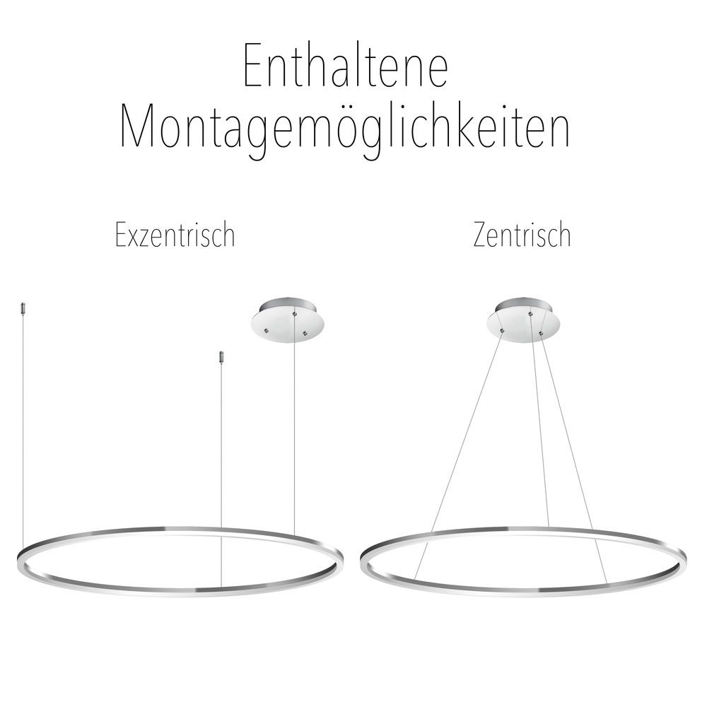 Ring 100 LED hanging lamp direct