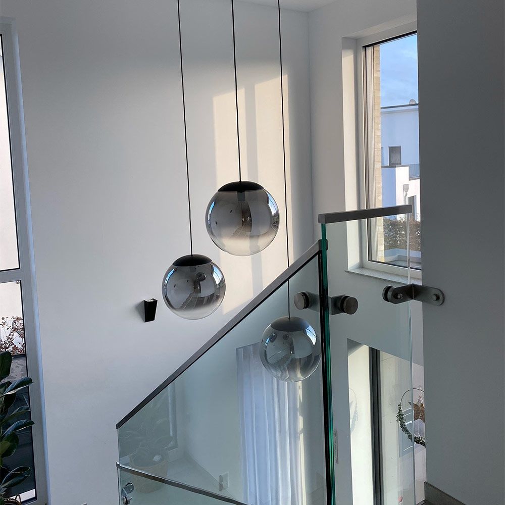 s.luce Progress lampe de galerie verre avec dégradé de couleurs 5m de suspension
