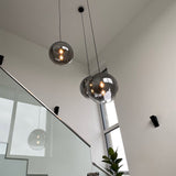 s.luce Progress lampe de galerie verre avec dégradé de couleurs 5m de suspension