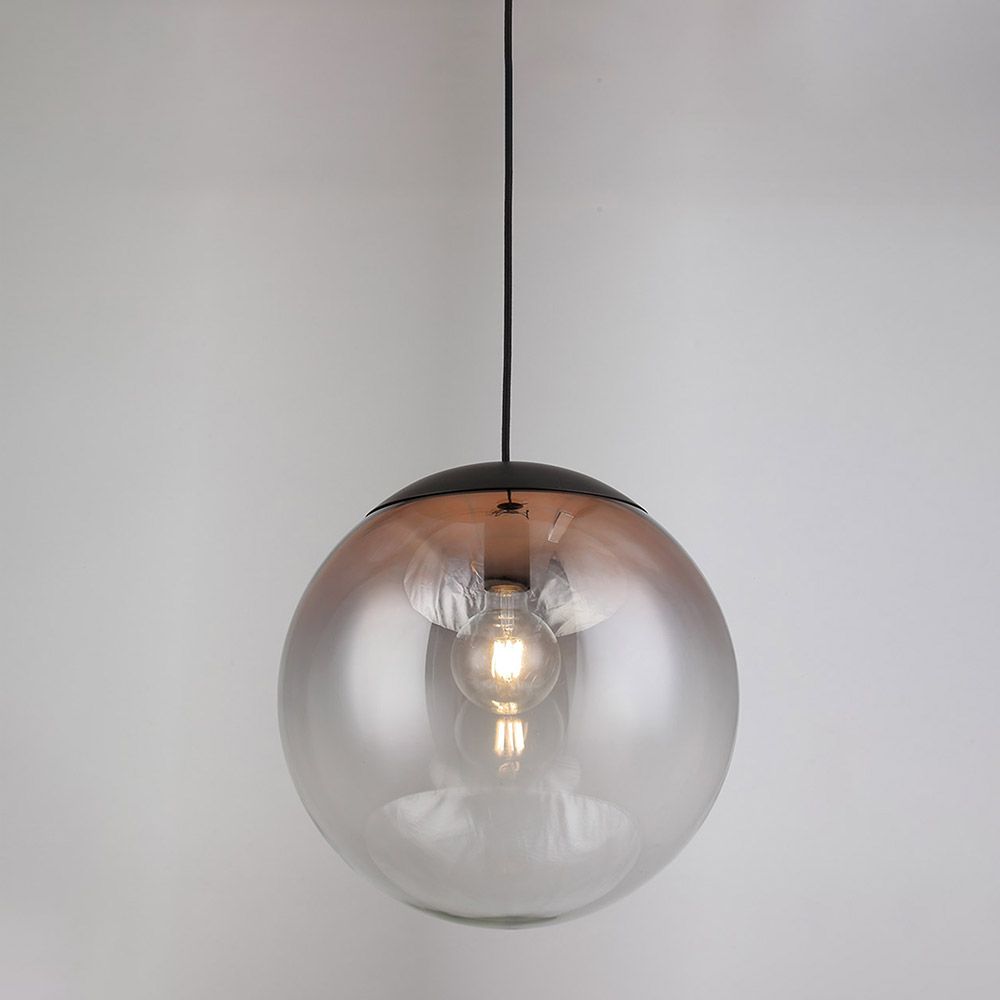 s.luce Progress lampe de galerie verre avec dégradé de couleurs 5m de suspension