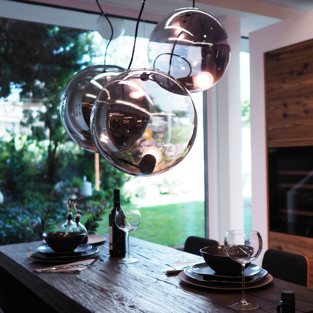 Sphere pendant lamp glass ball