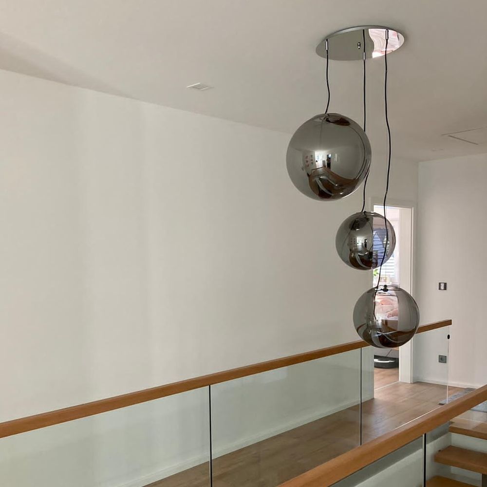 s.luce Lampa wisząca kula szklana kula