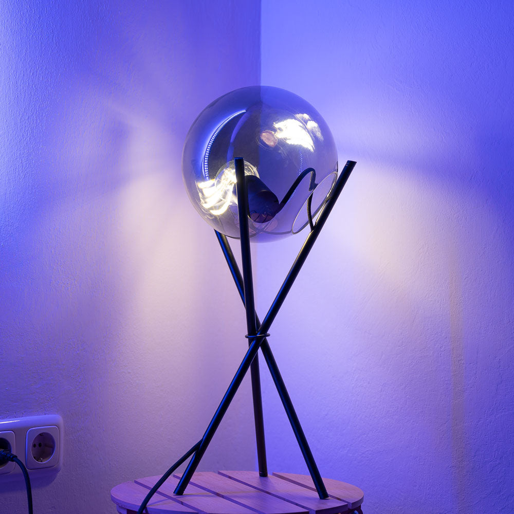 Sphere glass table lamp 20cm