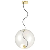 Sphere pendant lamp glass ball