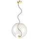 s.luce Sphere Pendelleuchte in Glaskugel-Design mit E27 Leuchtmittel und modernem Look.