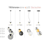 s.luce Lampa wisząca kula szklana kula