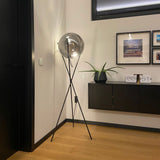 Sphere glass floor lamp 40cm