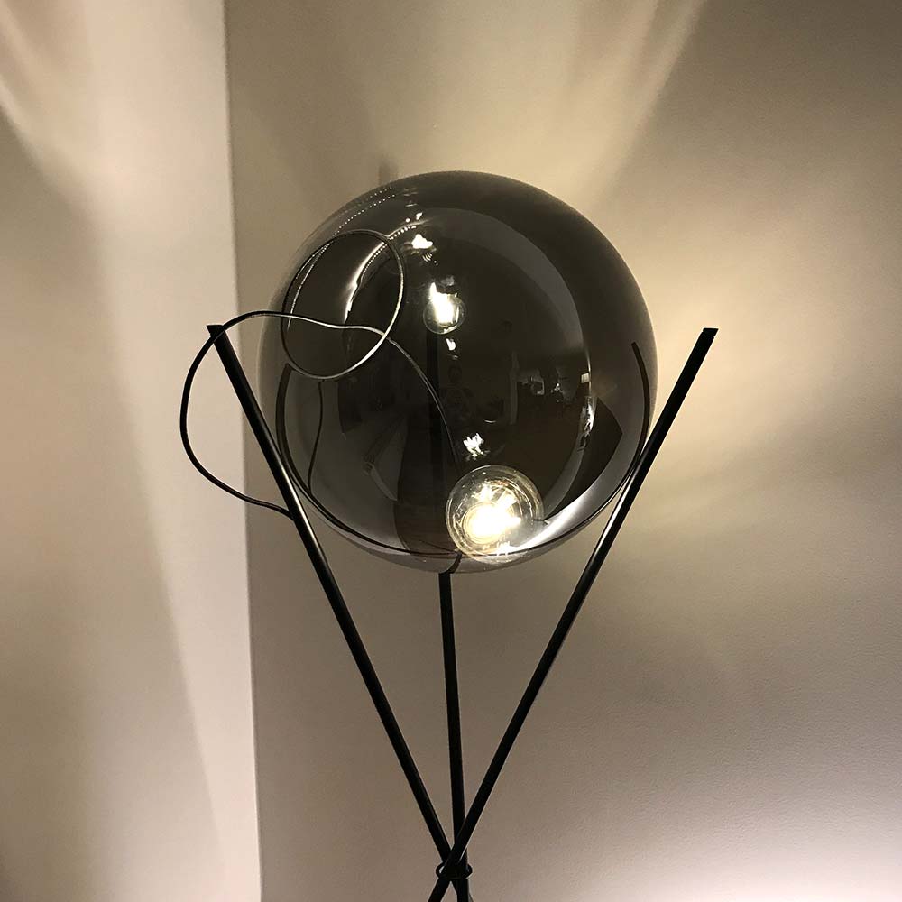 Sphere glass floor lamp 40cm