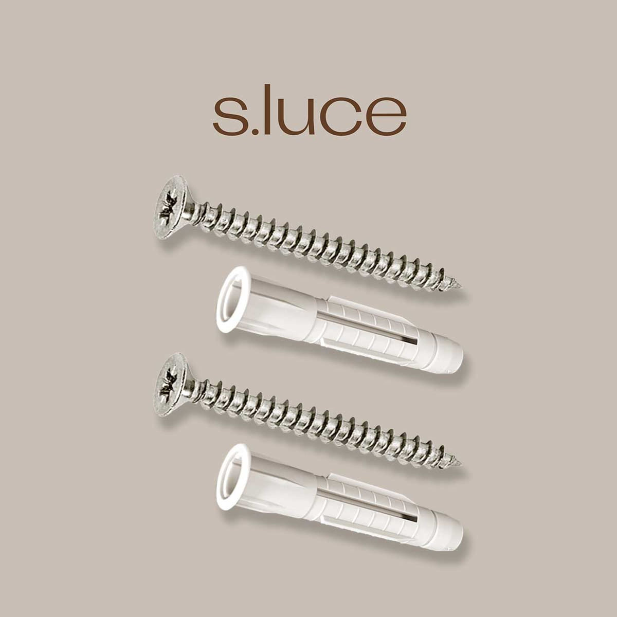 s.luce lot de 2 vis et chevilles universelles 