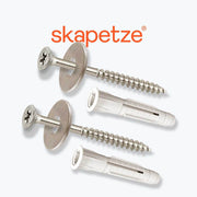 2-piece set of screws & universal plugs Modular for Modular lamps - including stainless steel and universal plugs.