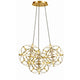 s.luce Atom Cluster LED Mehrfach-Pendelleuchte 3-flammig in filigranem Design mit geometrischen Leuchtenelementen.