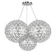 s.luce Atom Cluster LED Mehrfach-Pendelleuchte 3-flammig in eleganter, geometrischer Form.