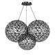 s.luce Atom Cluster LED Mehrfach-Pendelleuchte 3-flammig in modernem und filigranem Design mit geometrischen Leuchten.