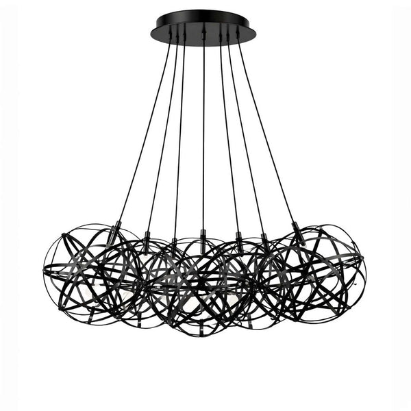 s.luce Atom Cluster LED multi-pendant light with 7 lights - modern designer light in cluster arrangement
