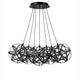 s.luce Atom Cluster LED Mehrfach-Pendellampe 7-flammig - moderne Designerleuchte in Cluster-Arrangement