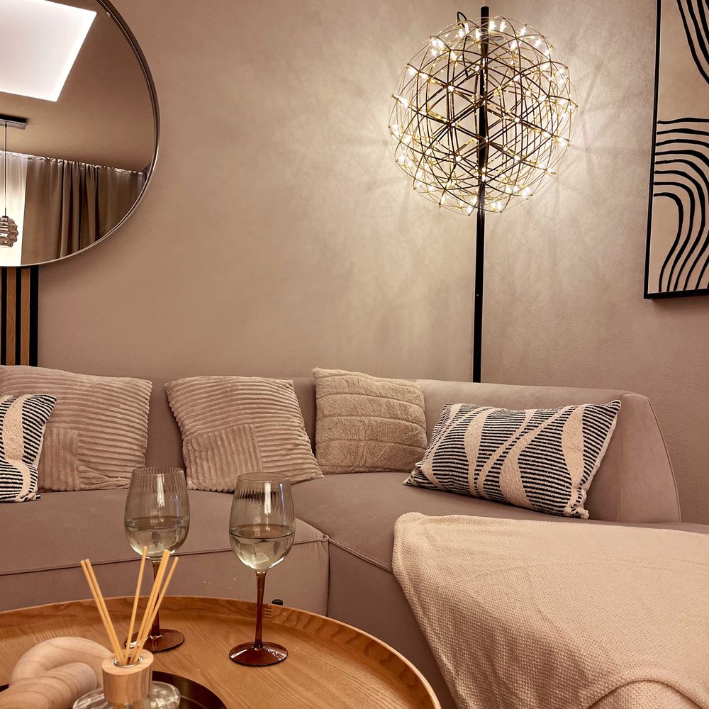 s.luce Atom metal LED floor lamp with touch dimmer